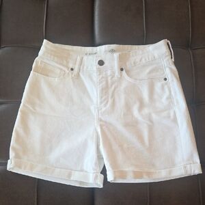 St. John's Bay White Jean Shorts